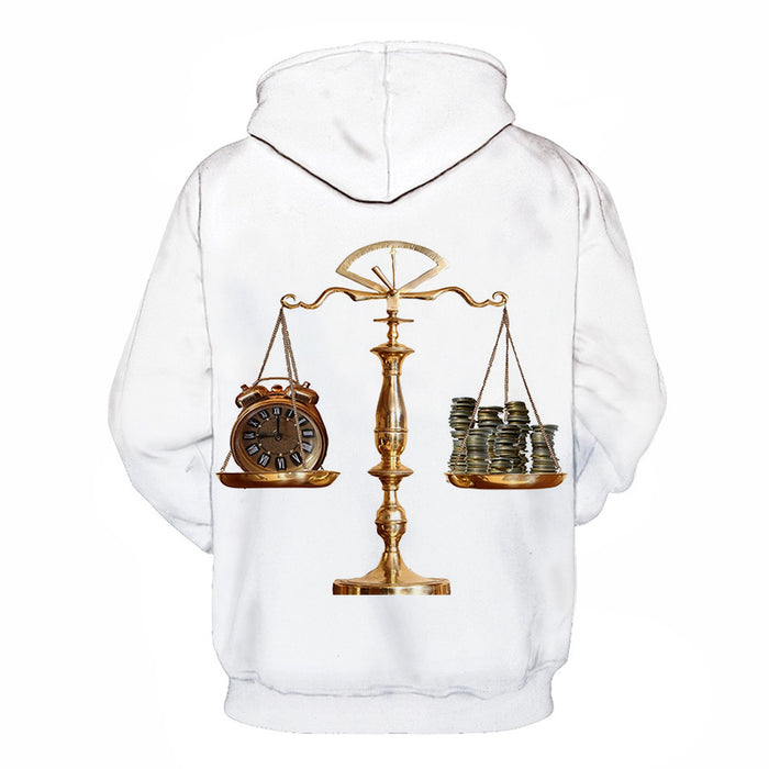 Time & Money Balance 3D - Sweatshirt, Hoodie, Pullover