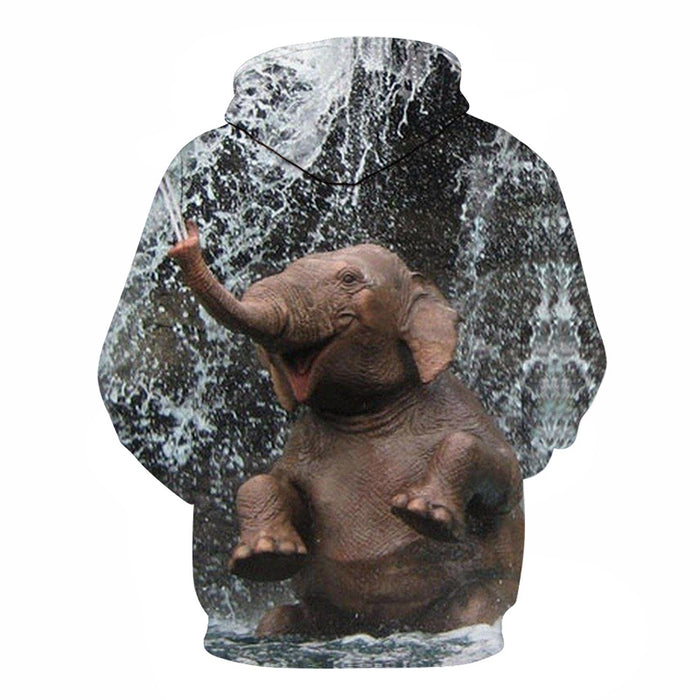 An Elephant Having Fun 3D - Sweatshirt, Hoodie, Pullover