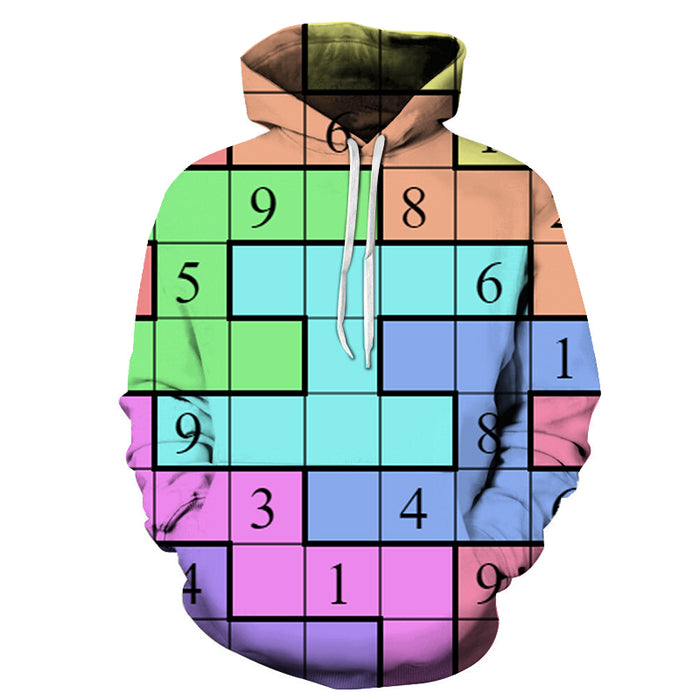 Vibrant Sudoku 3D - Sweatshirt, Hoodie, Pullover