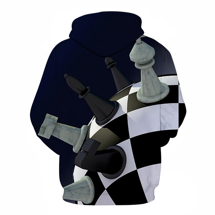 Chess Globe 3D - Sweatshirt, Hoodie, Pullover