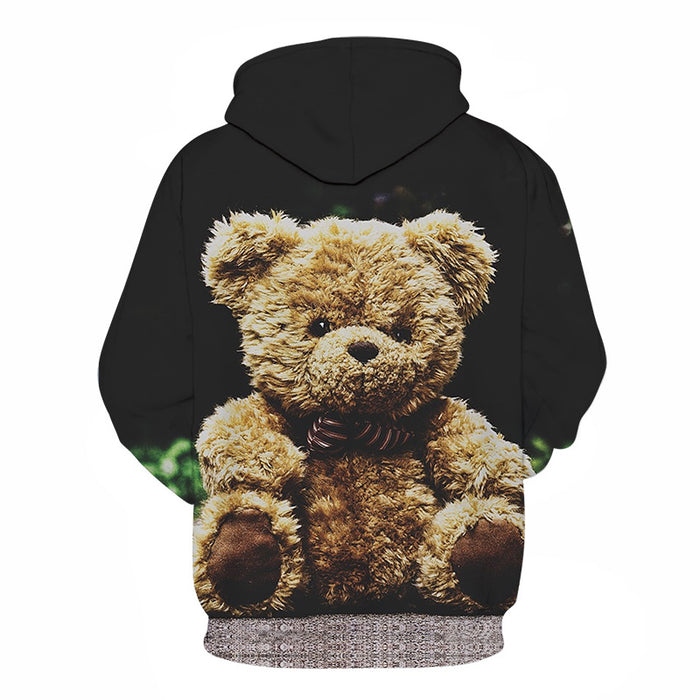 Brown Teddy Bear 3D - Sweatshirt, Hoodie, Pullover — My 3D Hoodie