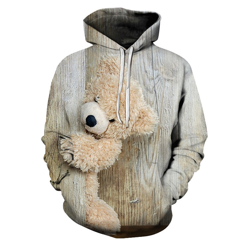 Hiding Teddy Bear 3D - Sweatshirt, Hoodie, Pullover — My 3D Hoodie