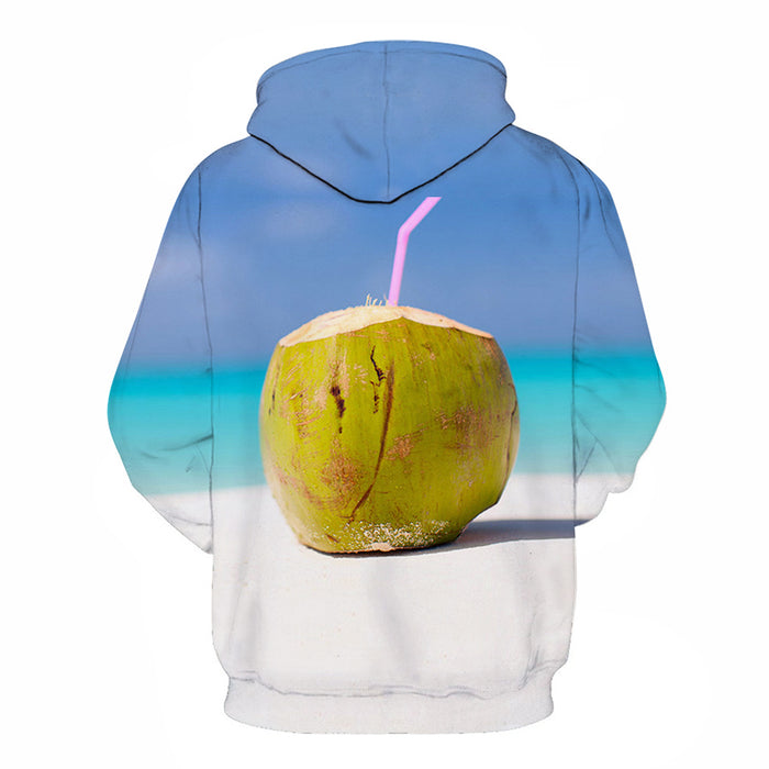 Tropical Coconut 3D - Sweatshirt, Hoodie, Pullover