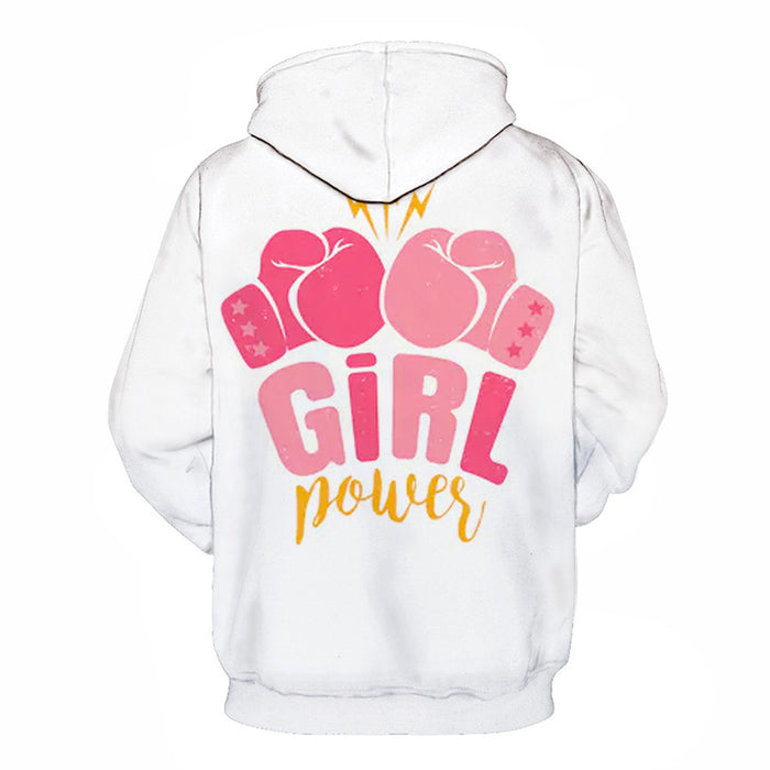 Boxing Gloves Girl Power 3D - Sweatshirt, Hoodie, Pullover