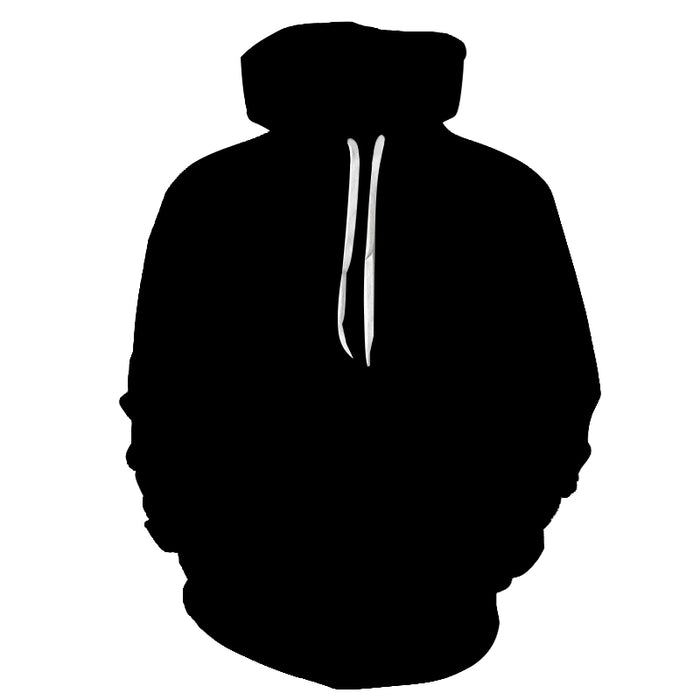 Black Color 3D - Sweatshirt, Hoodie, Pullover