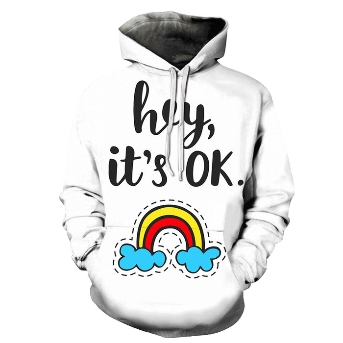 It's OK Mental Health Awareness - 3D - Sweatshirt, Hoodie, Pullover