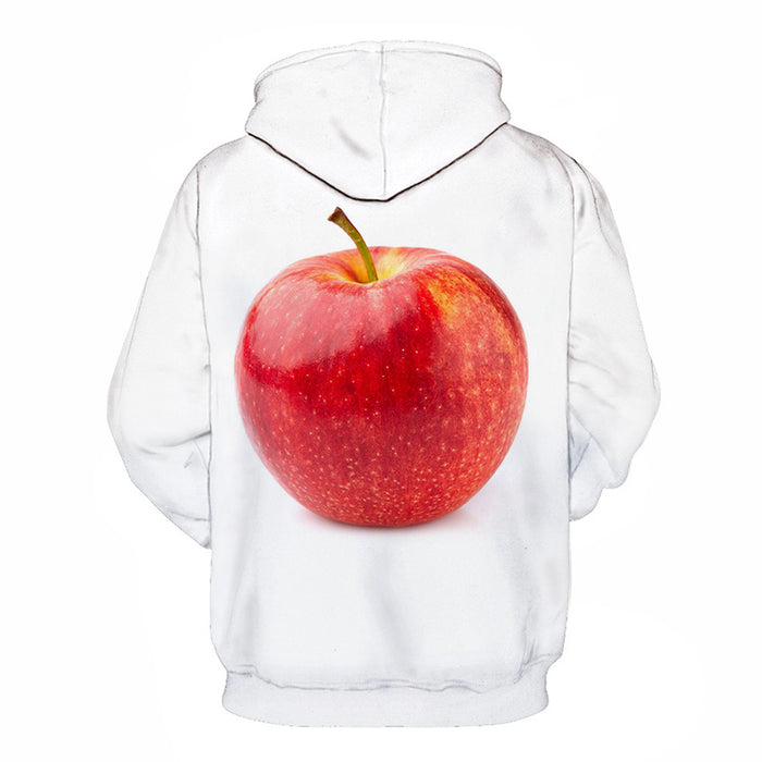Red Apple White 3D - Sweatshirt, Hoodie, Pullover