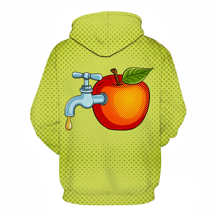 Tap Apple 3D - Sweatshirt, Hoodie, Pullover