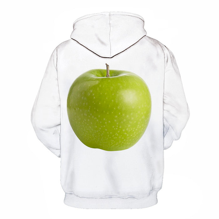 Green Apple White 3D - Sweatshirt, Hoodie, Pullover