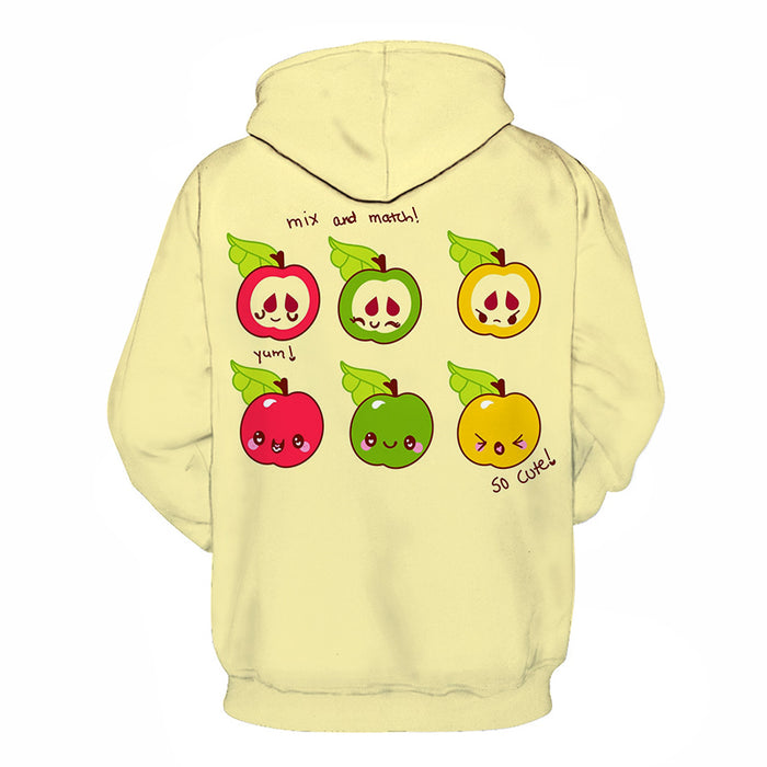Mix & Match Apple 3D - Sweatshirt, Hoodie, Pullover