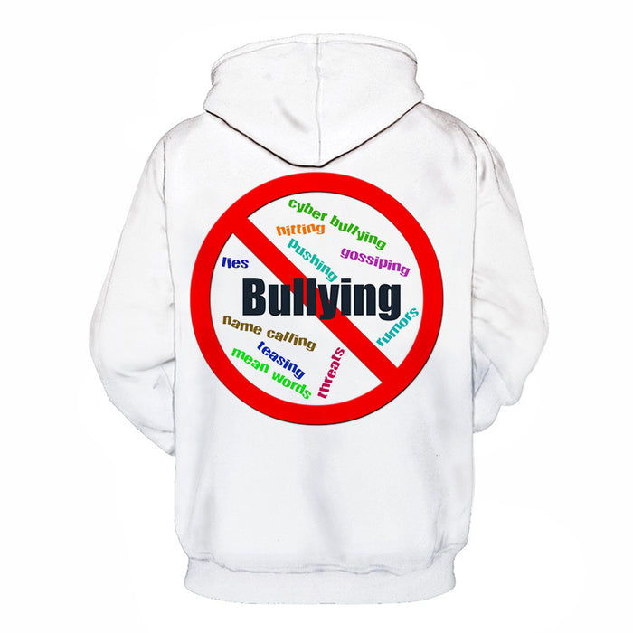 White Bullying Awareness 3D - Sweatshirt, Hoodie, Pullover