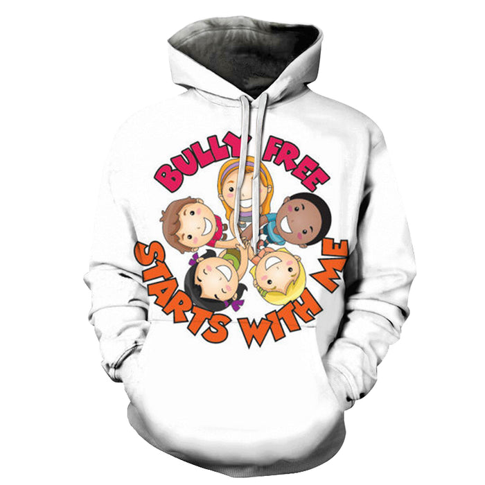 Bully Free Awareness 3D - Sweatshirt, Hoodie, Pullover