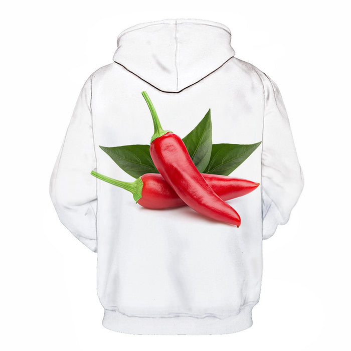 Red Pepper Chilli 3D Hoodie Sweatshirt Pullover