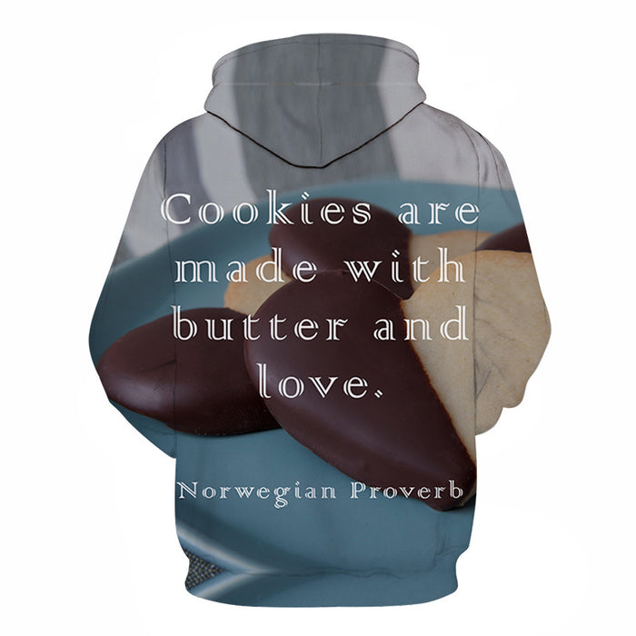 Made Of Love Cookies 3D - Sweatshirt, Hoodie, Pullover