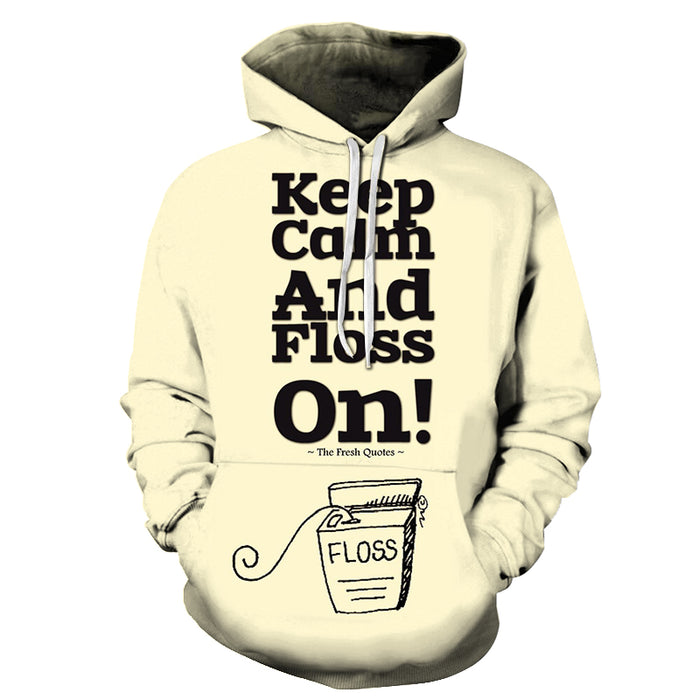 Floss On Dentist 3D Hoodie Sweatshirt Pullover