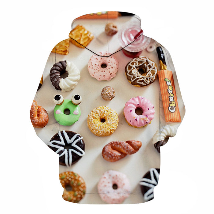 Donuts Dessert 3D Hoodie Sweatshirt Pullover