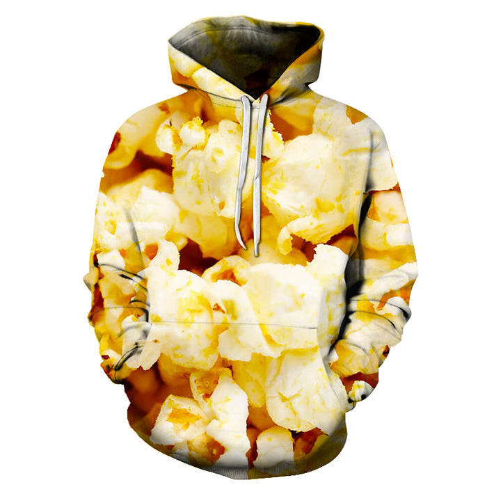 Popcorn 3D Hoodie Sweatshirt Pullover