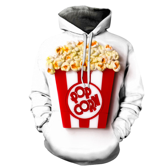 Cup Of Popcorn 3D Hoodie Sweatshirt Pullover