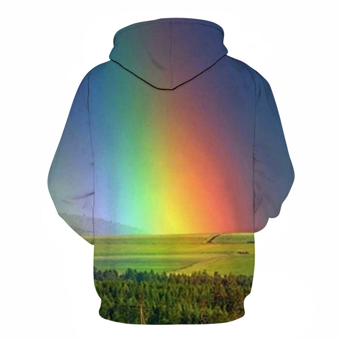 Morning Rainbow 3D Hoodie Sweatshirt Pullover