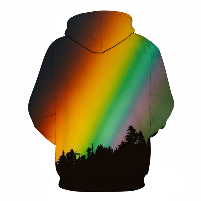 Night Rainbow 3D Hoodie Sweatshirt Pullover