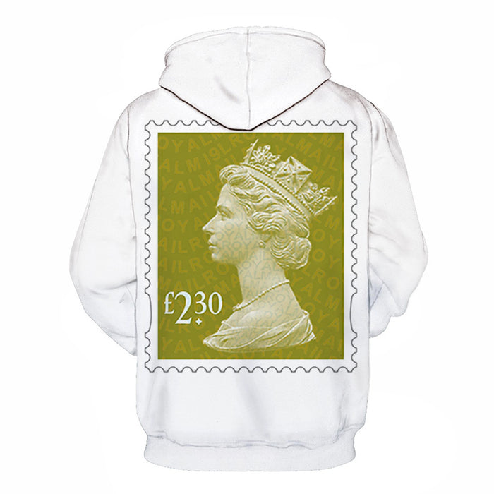 Green Stamp 3D Hoodie Sweatshirt Pullover
