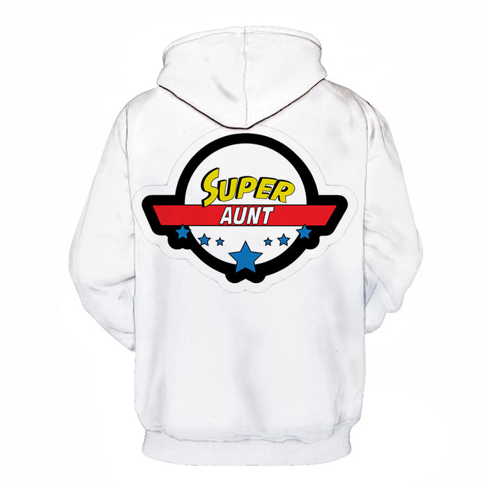 Super Aunty - 3D - Sweatshirt, Hoodie, Pullover