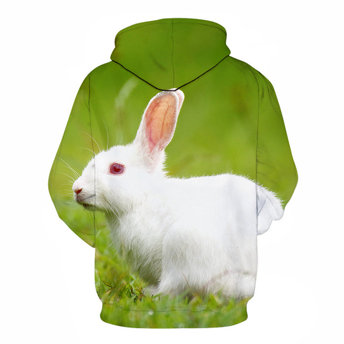 Cute Rabbit 3D - Sweatshirt, Hoodie, Pullover