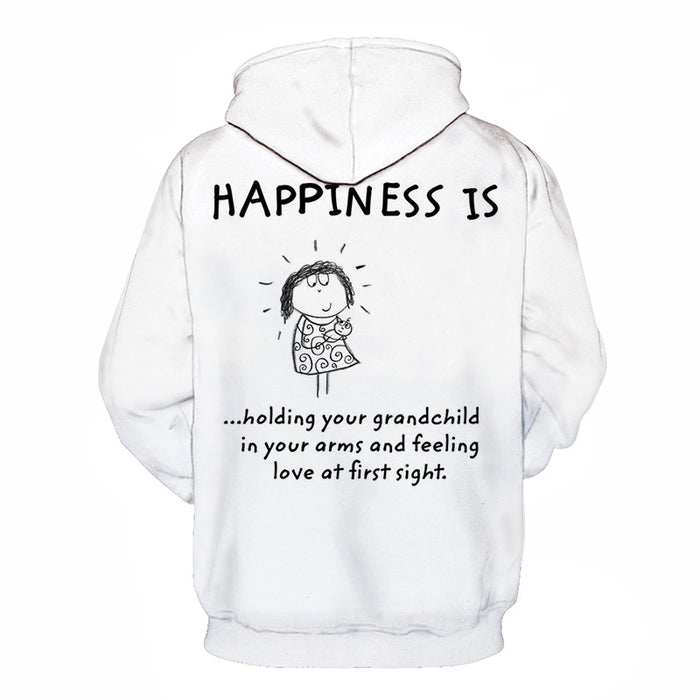 Happiness is Grandma 3D - Sweatshirt, Hoodie, Pullover
