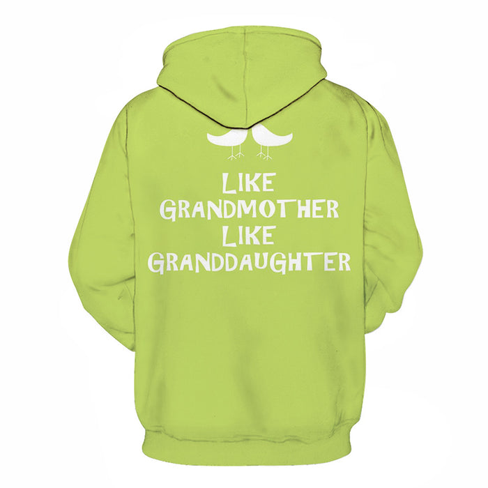 Green Grandma 3D - Sweatshirt, Hoodie, Pullover