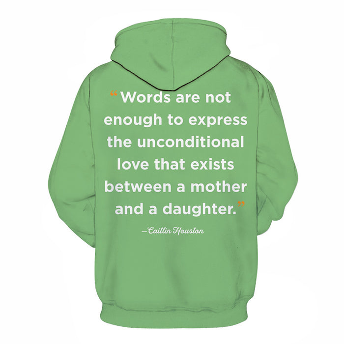 Words Are Not Enough Mother Love 3D - Sweatshirt, Hoodie, Pullover