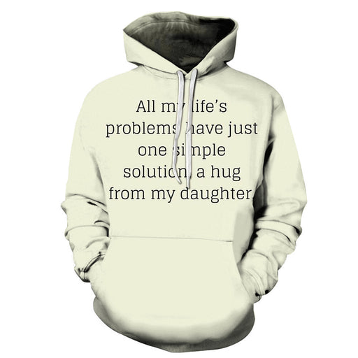 A Hug From My Daughter Mother Love 3D - Sweatshirt, Hoodie, Pullover