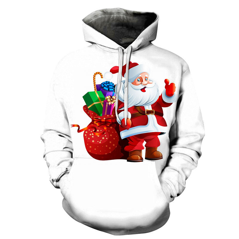 Santa With Gifts Christmas 3D - Sweatshirt, Hoodie, Pullover — My 3D Hoodie