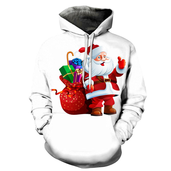 Santa With Gifts Christmas 3D - Sweatshirt, Hoodie, Pullover