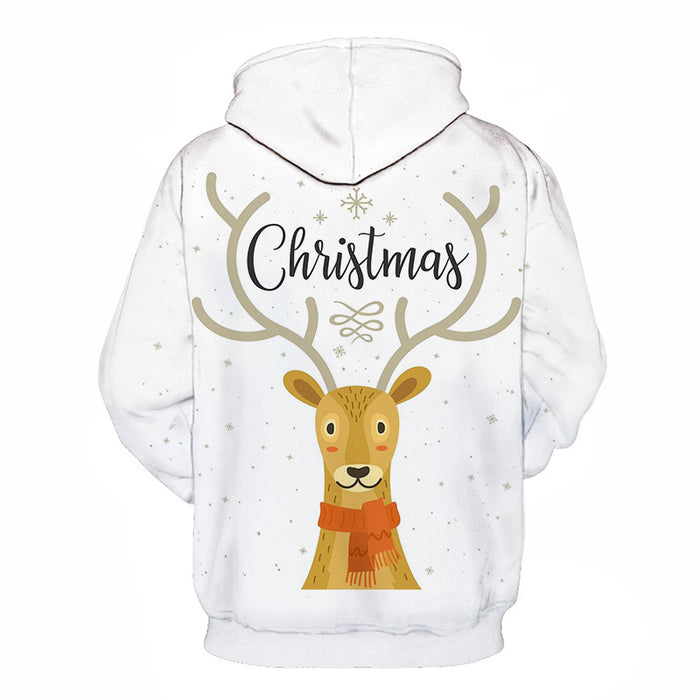 Christmas Reindeer Hoodie - Sweatshirt, Hoodie, Pullover