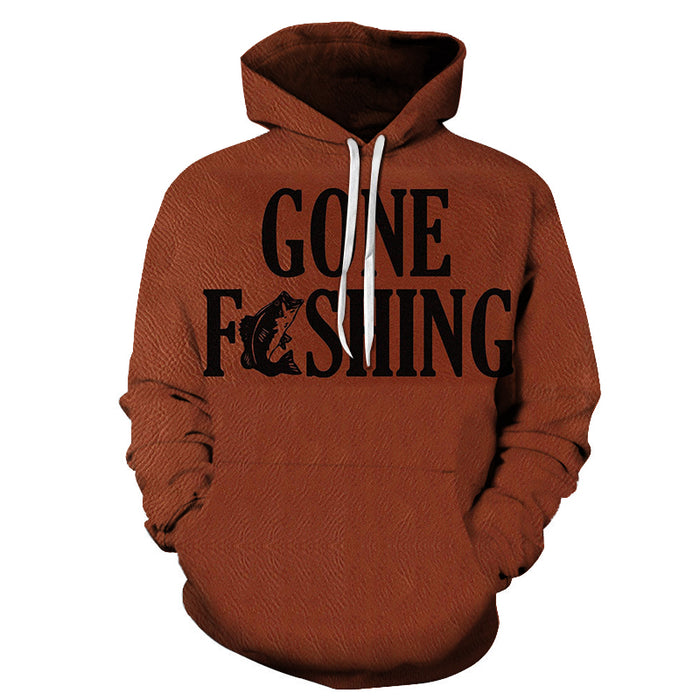 Gone Fishing 3D - Sweatshirt, Hoodie, Pullover