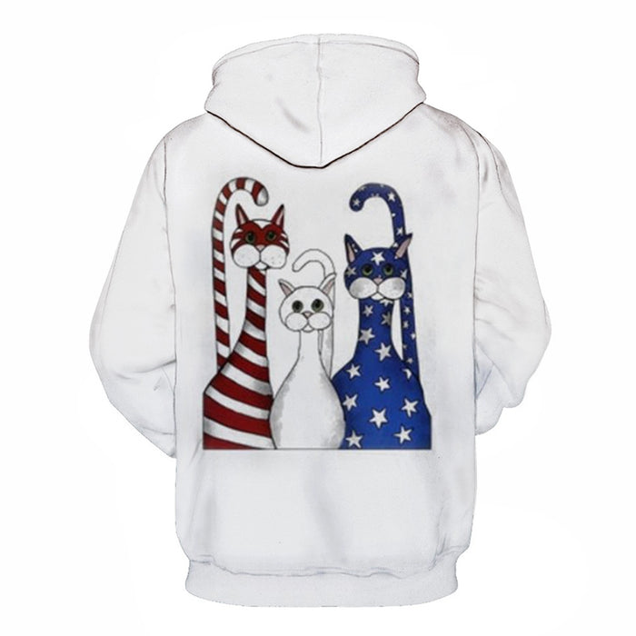 American Cats 3D - Sweatshirt, Hoodie, Pullover