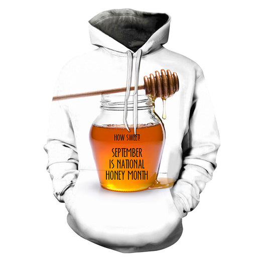 3D ''September'' National Honey Month - Hoodie, Sweatshirt, Pullover
