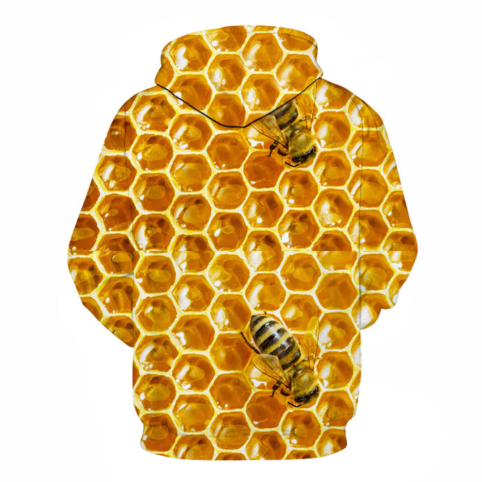 3D Sweet Honey Bees - Hoodie, Sweatshirt, Pullover