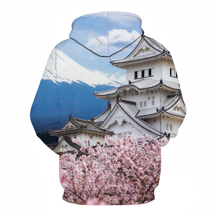 3D Japanese Castle - Hoodie, Sweatshirt, Pullover