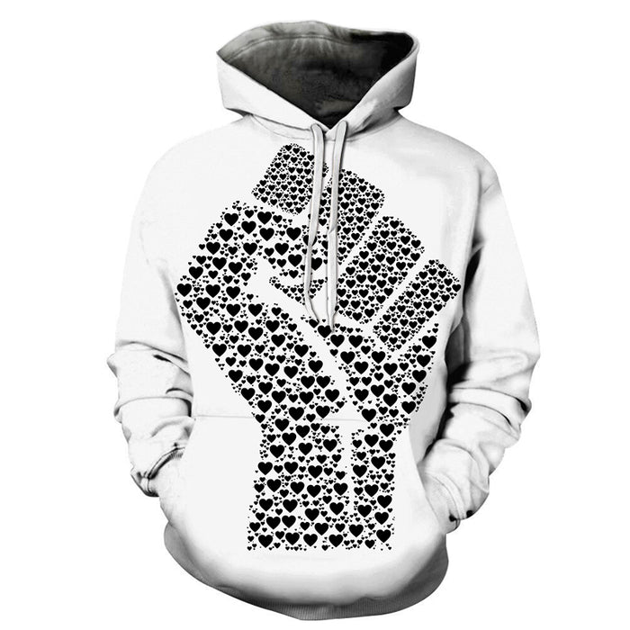 Fist Print Black Lives Matter 3D - Sweatshirt, Hoodie, Pullover