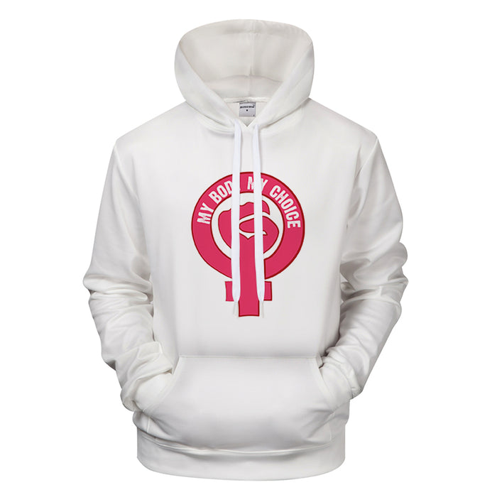 My Body My Choice Circle Print Hoodie