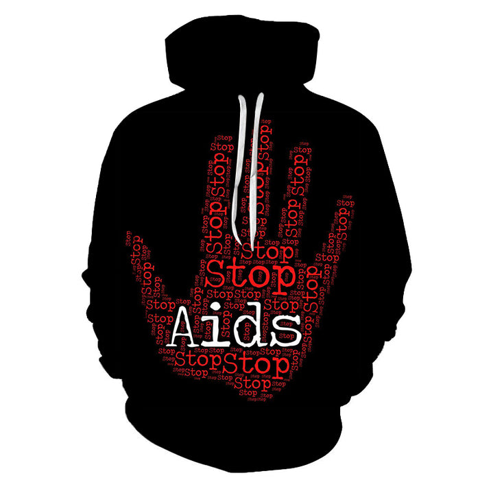 Stop AIDS 3D - Sweatshirt, Hoodie, Pullover