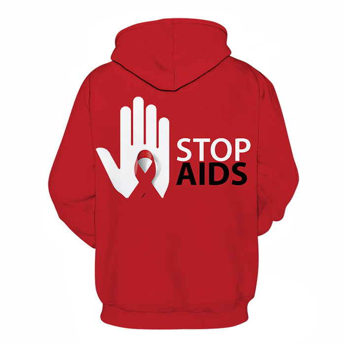 Fight Against AIDS 3D - Sweatshirt, Hoodie, Pullover