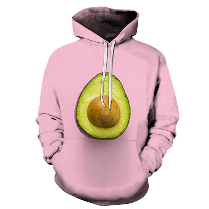 Pink Avocado 3D Sweatshirt Hoodie Pullover