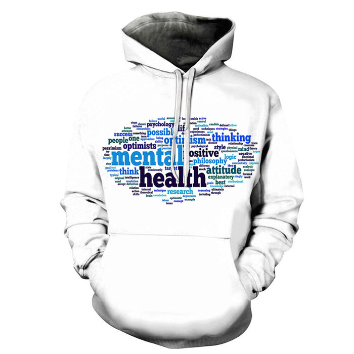 Mental Health Comes First  3D - Sweatshirt, Hoodie, Pullover