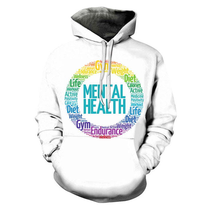 Mental Health - 3D - Sweatshirt, Hoodie, Pullover
