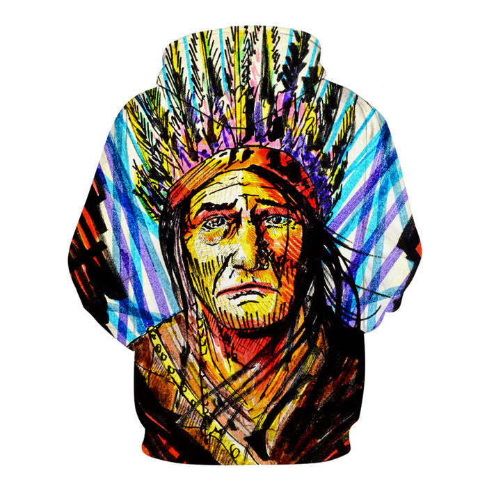 The Colored Face Painting 3D - Sweatshirt, Hoodie, Pullover