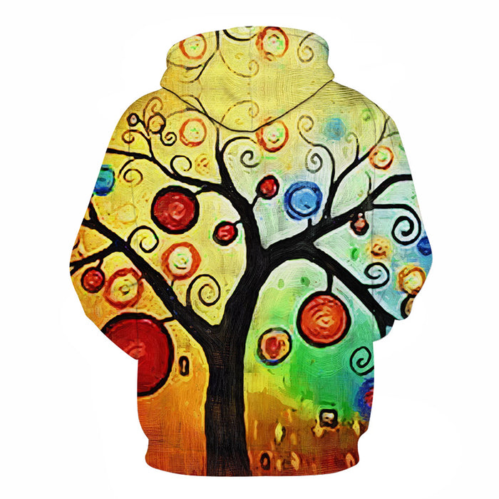 Artsy Tree Oil Painting 3D - Sweatshirt, Hoodie, Pullover