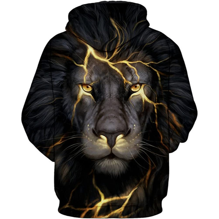 Wild Animals Printed Pullover Hoodies