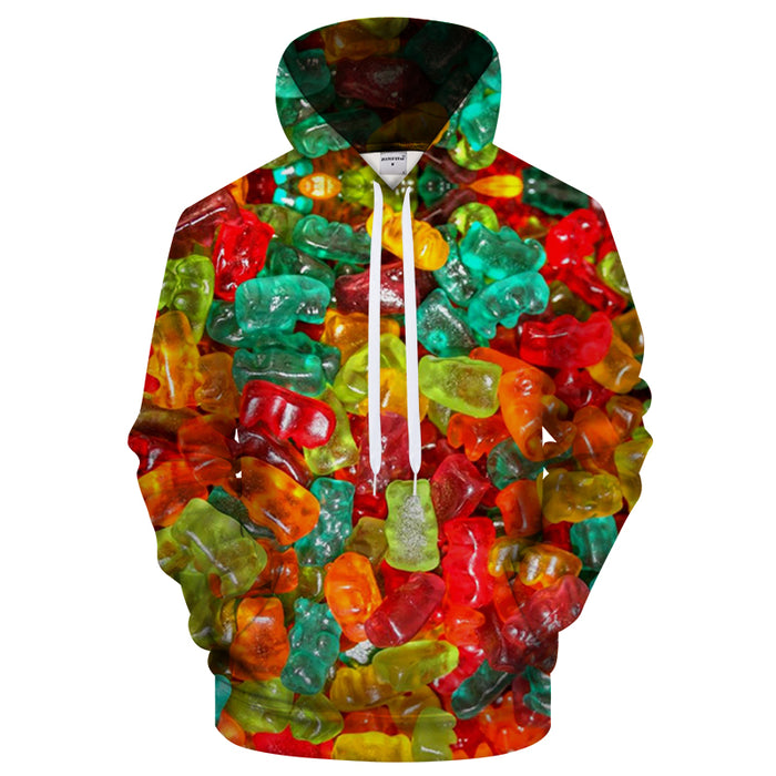 Gummy Bear 3D Sweatshirt Hoodie Pullover